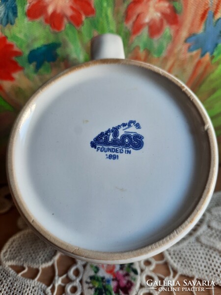 Helios 1891, lásd a jelzését, porcelán fehér bögre, csésze, törés, repedés mentes