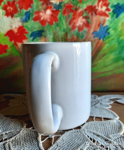 Helios 1891, lásd a jelzését, porcelán fehér bögre, csésze, törés, repedés mentes