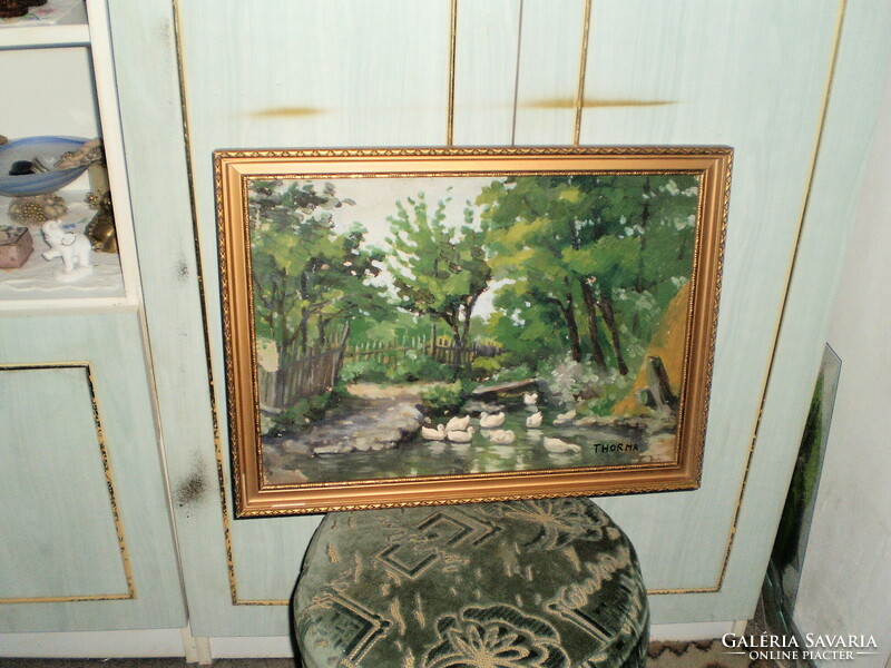 Szignózott olaj festmény