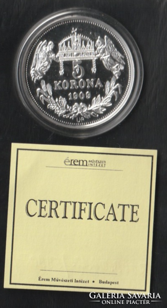 5 Korona III Béla  Proof utánveret.