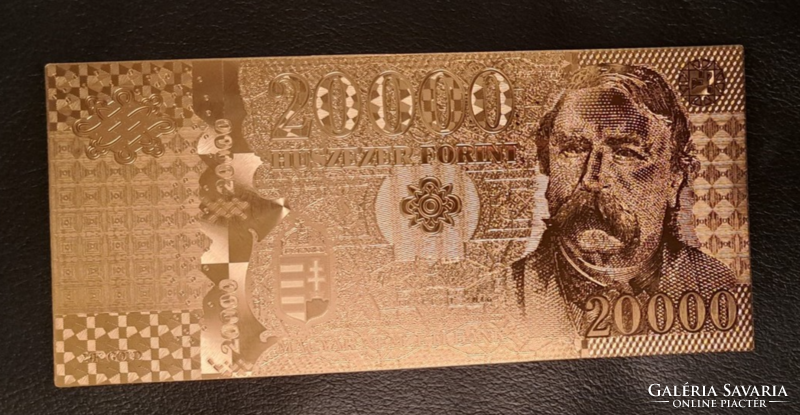 Aranyozott, 20000 Forintos bankjegy