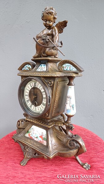 Antik francia kandalló óra