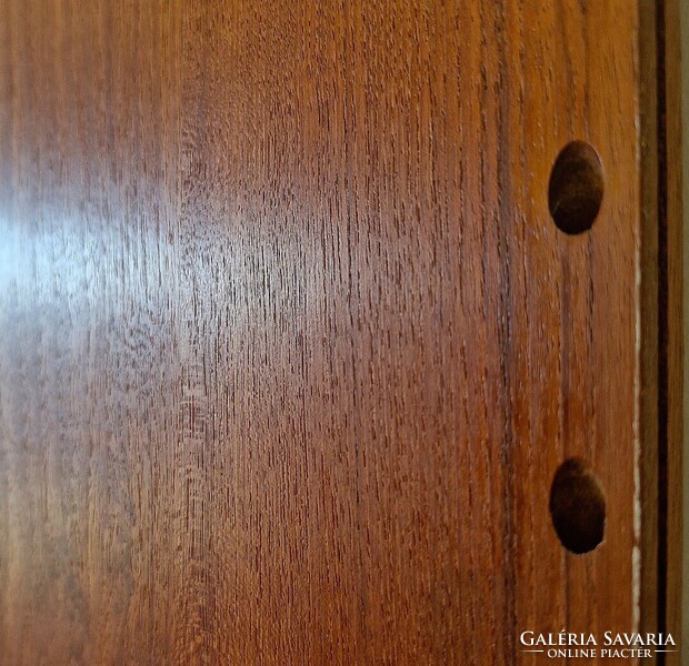 Vintage, mid century modern dán teak falpanel, Poul Cadovius, több darab Cado System