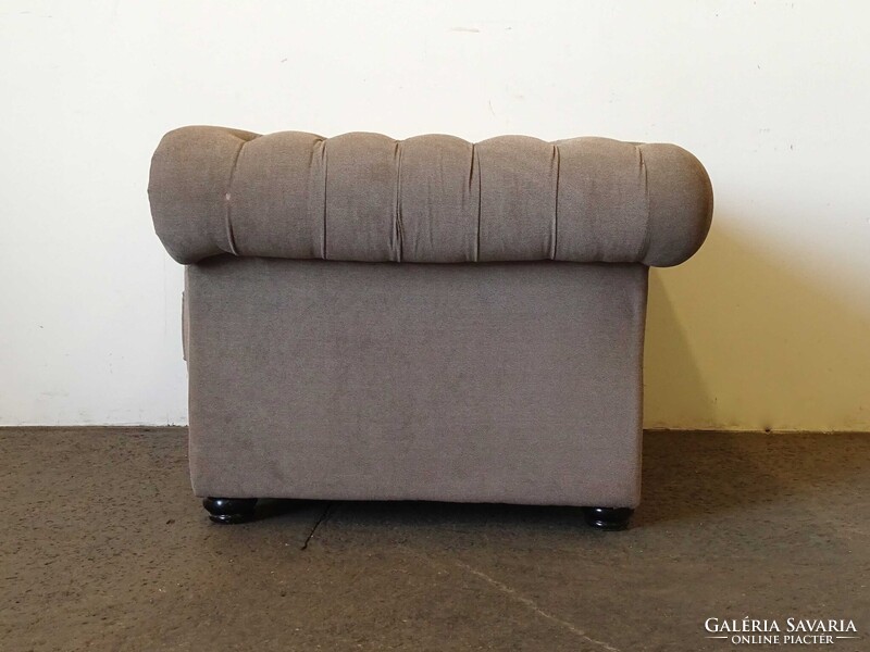 1V911 Mid century hatalmas drapp design klubfotel