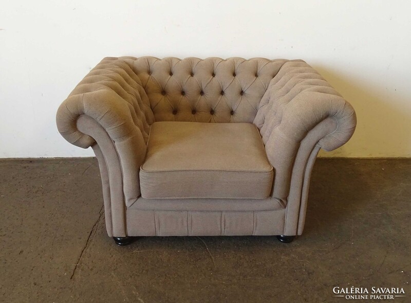 1V911 Mid century hatalmas drapp design klubfotel