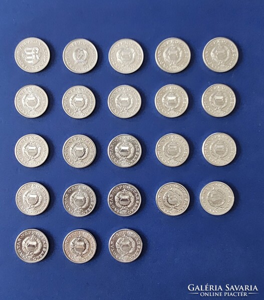 Aluminium 1 forintos gyűjtemény 23 darab ( nem voltak forgalomban) Licit!