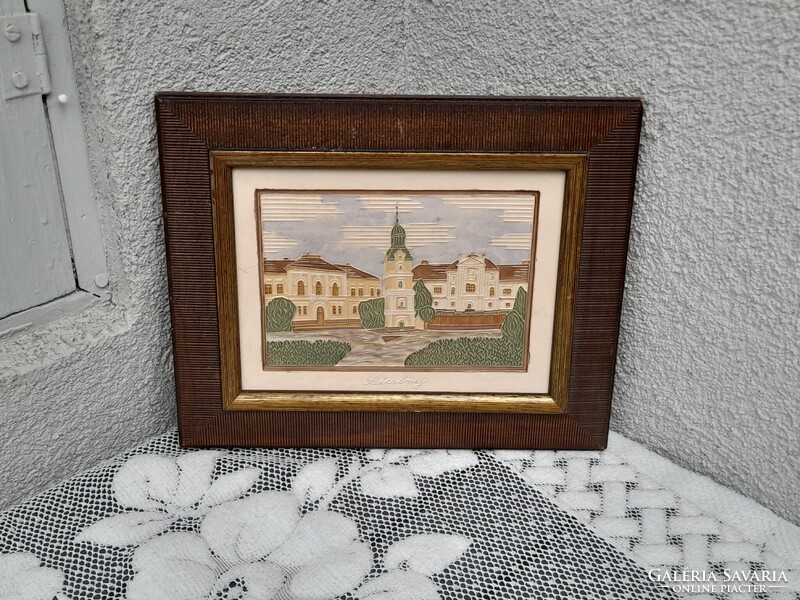 1,-Ft Antal Gergely festett kerámia kép gyönyörű