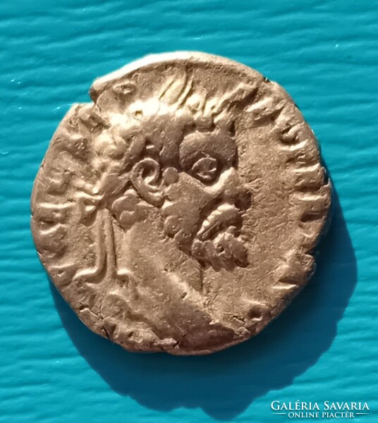 Római Dénár , Septimius severus // nagyon ritka hátlap, álló Fides
