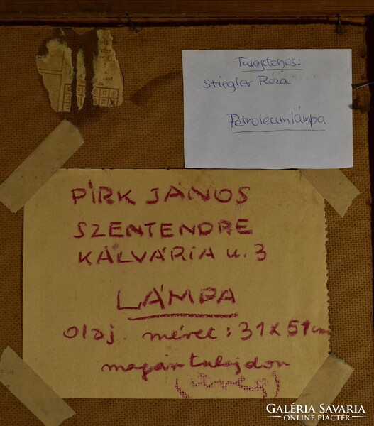 Pirk János (1903 - 1989) LÁMPA