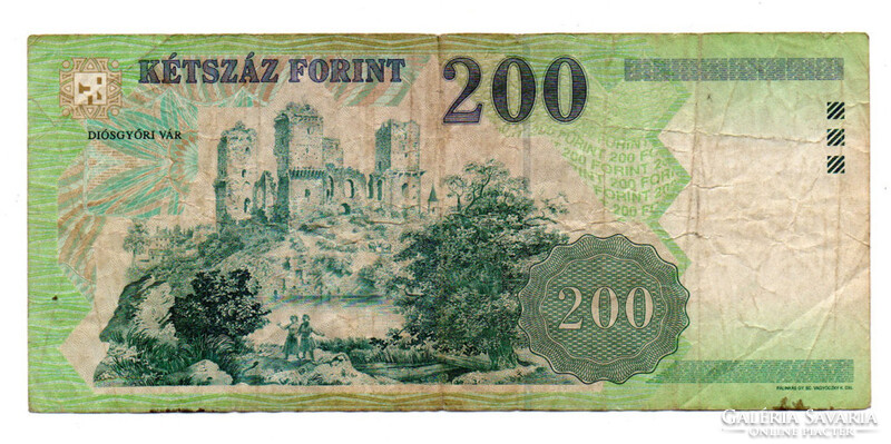 200 Forint Bankjegy 2001 FC F