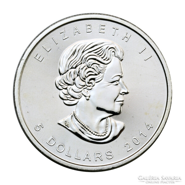 Kanada 5 Dollár 2014 1 UNCIA színezüst Maple Leaf