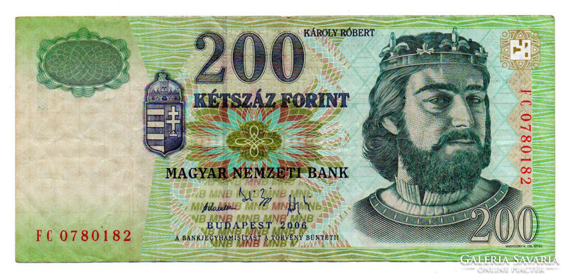 200 Forint Bankjegy 2006 FC F