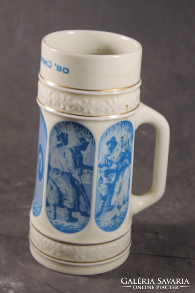 Hollóházi ritka porcelán korsó 276