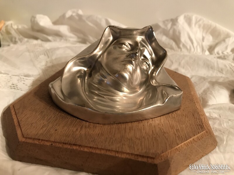 JÉZUS + MÁRIA - ALKUKÉPES - 3 D - 18 x 15 x 7 cm - FÉM - FA - FALRA  AKASZTHATÓ