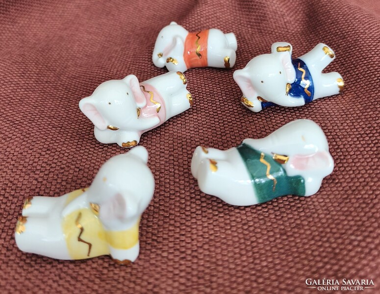 Japán evőpálcika tartó porcelán kiselefántok