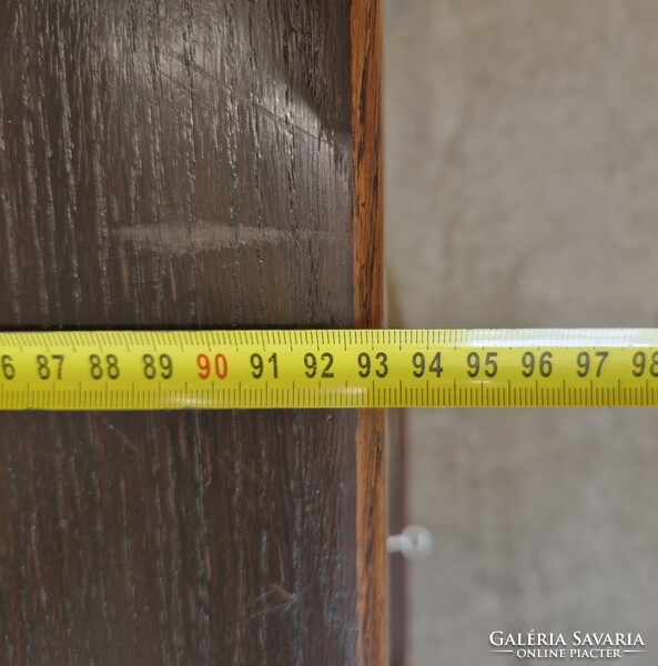 Eredeti jelzett, bécsi bauhaus íróasztal, tömör tölgy