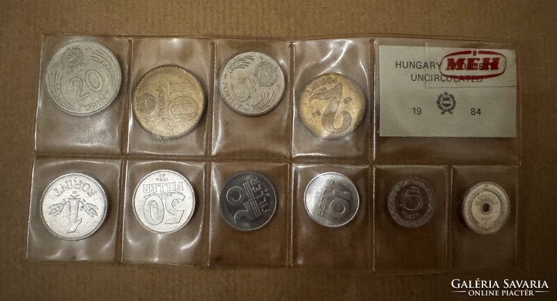 Magyar forgalmi sor 1984 Forint, érmesor