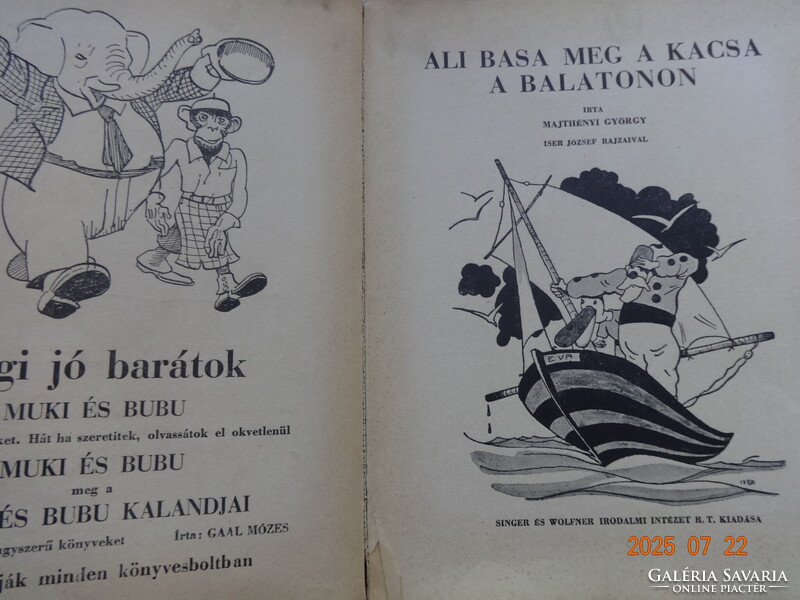 Majtényi György: ALI BASA MEG A KACSA - antik mesekönyv Iser József rajzaival (1934)
