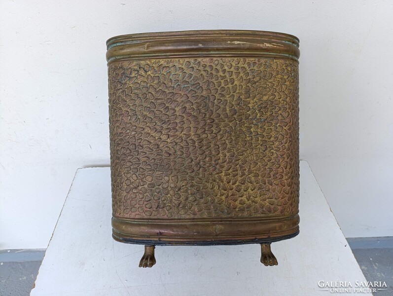 Antik esernyőtartó domborított sárgaréz esernyő sétapálca sétabot tartó sérült 922 3096