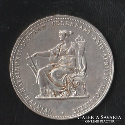 Austria Franz Joseph and Sissy Wedding Anniversary .900 Silver 2 Guilder