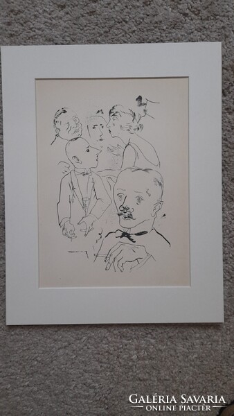 George Grósz 1910-ben készült eredeti nyomat