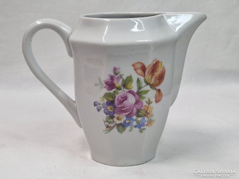 Régi Drasche Kőbányai Porcelángyár porcelán kiöntő hibátlan állapotban 11,5 cm. magas