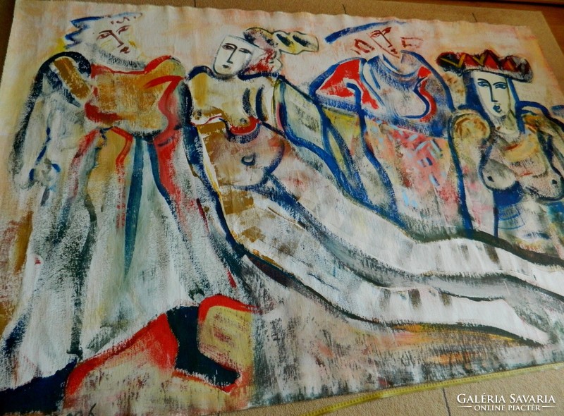 BURAI ISTVÁN (1951-2017) - Négy évszak -160x250cm