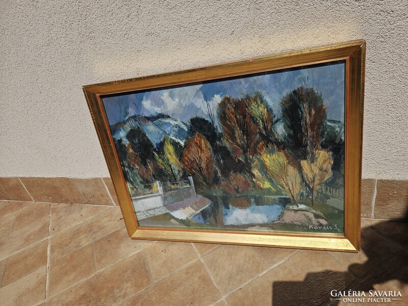 "Zebegény" képcsarnokos festmény