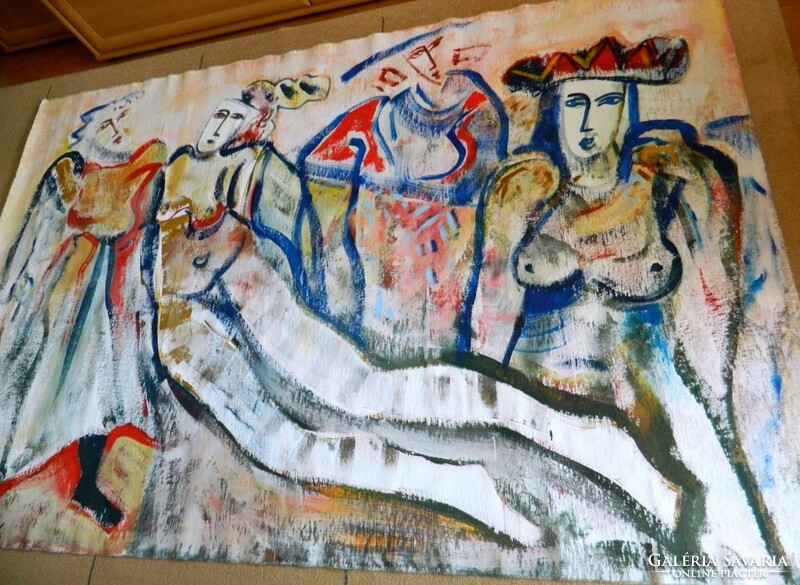 BURAI ISTVÁN (1951-2017) - Négy évszak -160x250cm