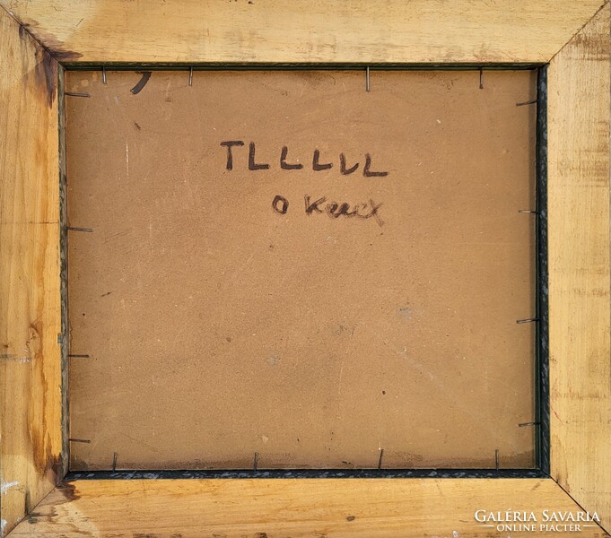 Gyertyáni Németh Gyula (1892 - 1946) Balatoni Táj c. festménye Eredeti Garanciával!!