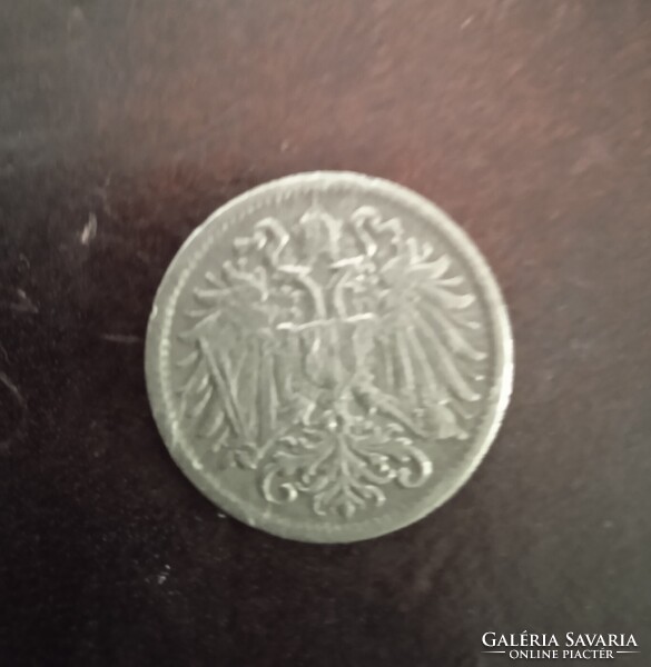 Osztrák - Magyar Korona pénz 3 pénzérme10 heller 1894 1908 és 2 fillér 1917 királyi váltópénz