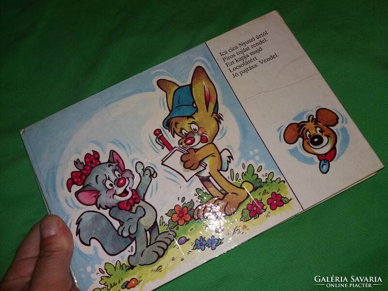 1991.Nepp - Dargay : Húsvéti tojás képes LEPORELLO mese könyv a képek szerint Polygon Kiadó