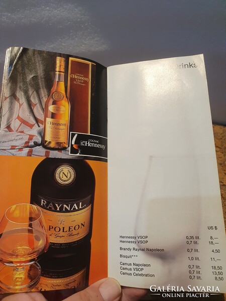 Retro malév dollárboltos árjegyzék prospektus St. Moritz Chivas Givenchy szocreál