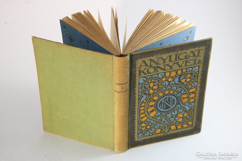 Szomory Dezső - A Nagyasszony - 1910 Nyugat könyvei szecessziós Falus Elek kötés - Első kiadás !!