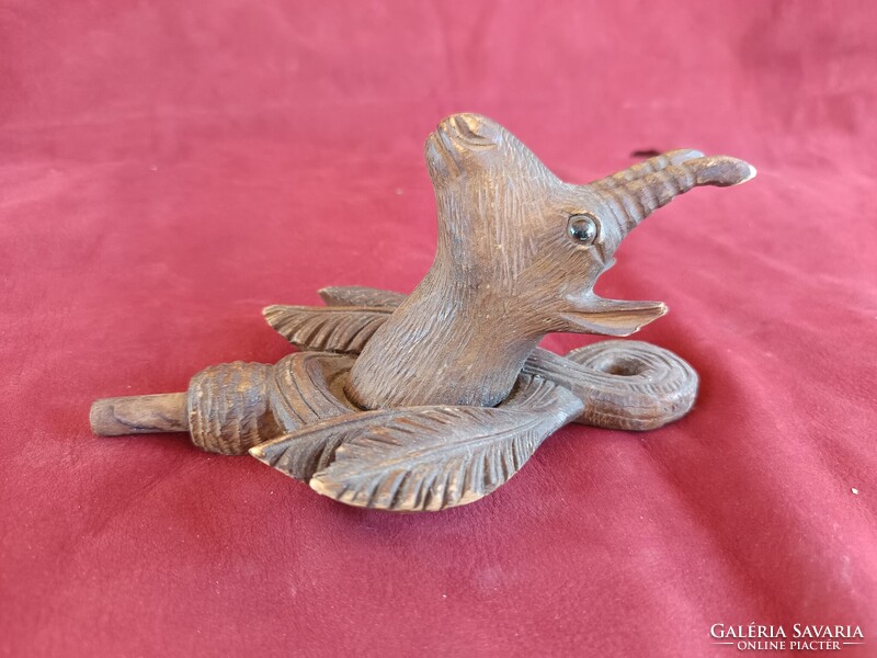 Kakukkos óra toronydísz faragott zerge