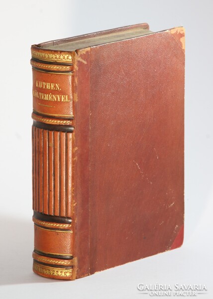 1859 Kuthen költeményei egyedi bibliofil félbőr kötésben !!
