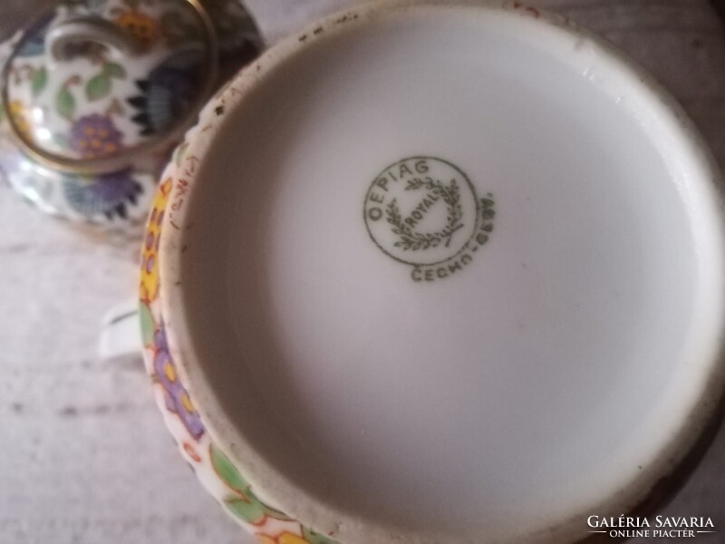 Oepiag Royal porcelán kávés kanna+cukortartó