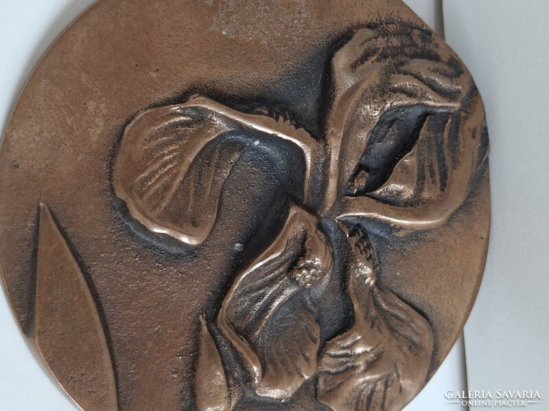 Váró Márton-  Írisz bronz plakett