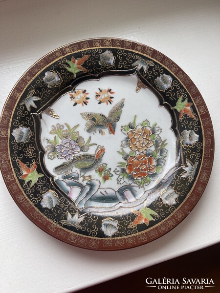 Álomszép Japán Satsuma dísztányér.