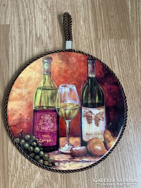 Tündéri falra akasztható kerámia edényalátét