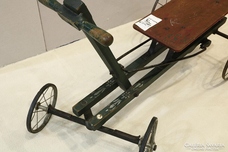 Antik Kézzelhajtós Hajtány/ Bicikli/"Kisautó"