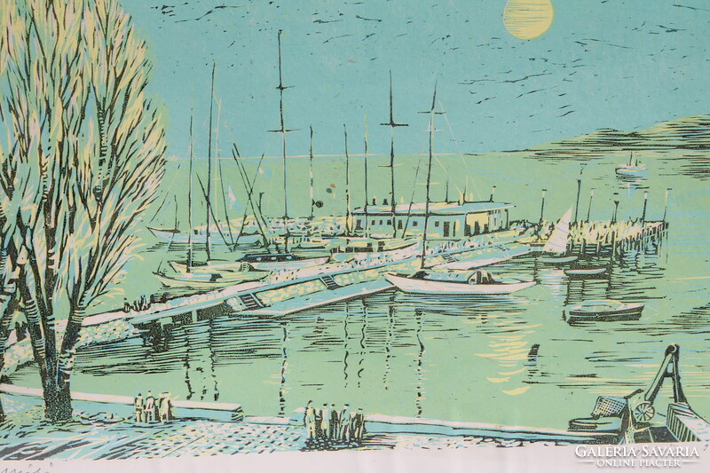 Csavlek András: Füredi móló, 1973