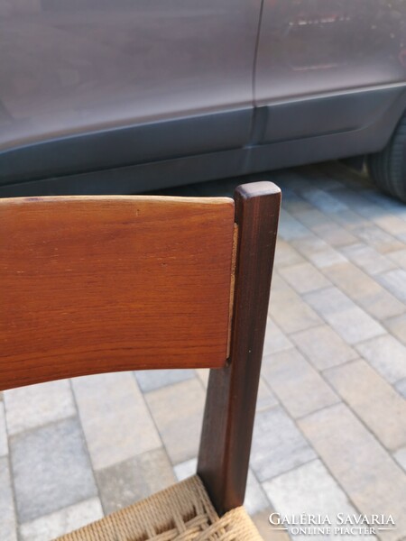 Mid Century Pia Tikfa Székek by Poul Cadovius / 2 db / Retró / Régi / Fonott