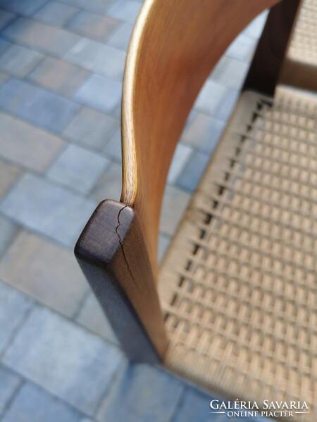 Mid Century Pia Tikfa Székek by Poul Cadovius / 2 db / Retró / Régi / Fonott