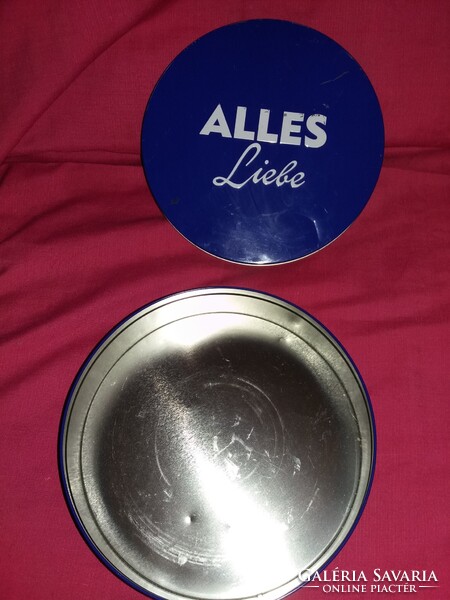 Óriási méretű német NIVEA FÉM LEMEZ KÖRDOBOZ 23 x7 cm A KÉPEK SZERINT