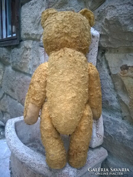Minimál áron ! Antik Mackó-Maci szalmával tömve, 45 cm gyűjtőknek ajánlva