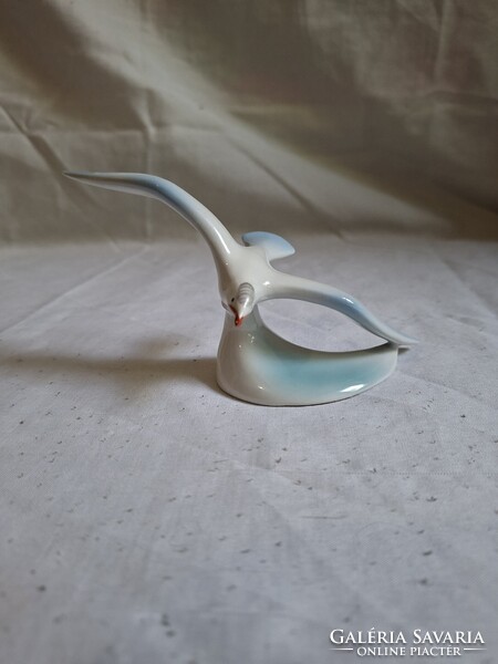 Hollóházi porcelán sirály. Hibátlan. Jelzett