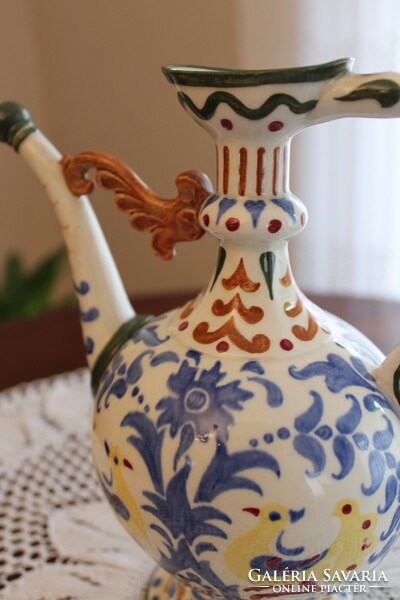 Zsolnay körbélyegzős Nikelszky Géza kiöntő