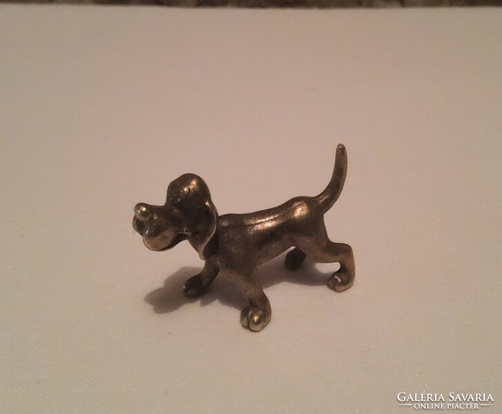 Sárgaréz miniatűr pudli kutya