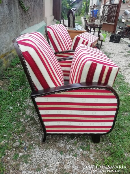 Art deco fotelek párban kivehető betétes